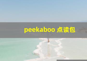 peekaboo 点读包